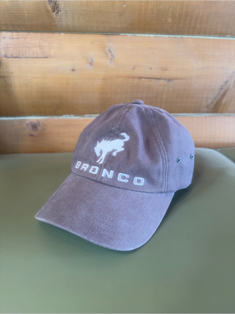 Ford Bronco Embroidered Baseball Cap - Brown